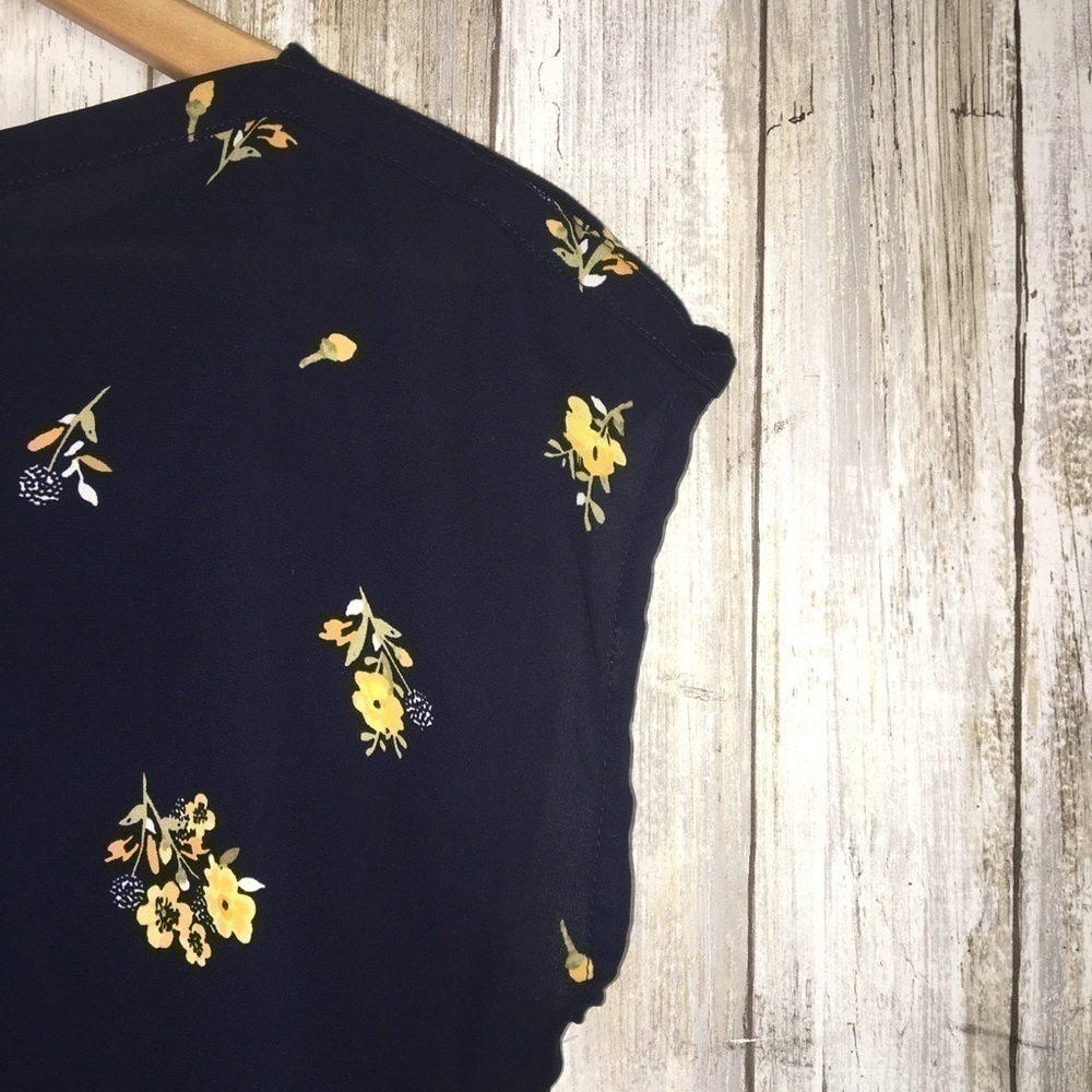 Loft Blue Floral Blouse - Picture 3 of 5